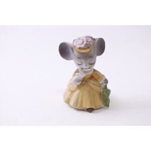 Vintage, Lady Mouse, Figurine, Ceramic, Victorian, Collectible, ~ 250826-WH 539